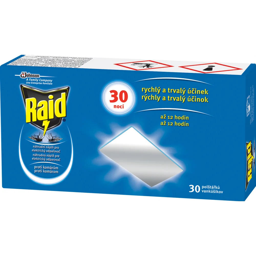 RAID Elektrický suchý polštářek náplň 30ks