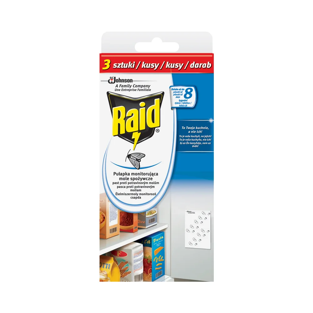 RAID Proti potravinovým molům 3ks