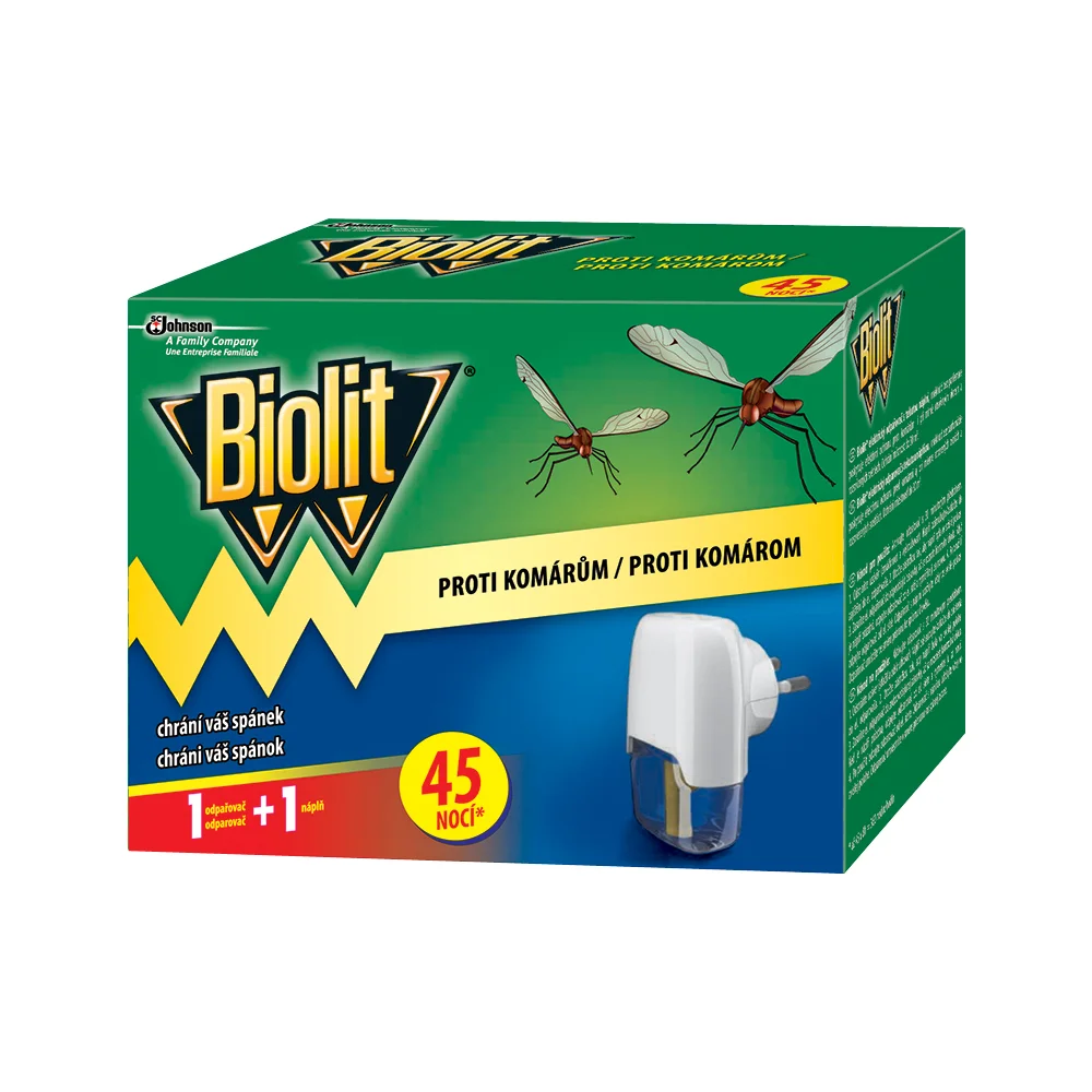 BIOLIT Elektrický odpařovač s tekutou náplní 45 nocí 1+27ml