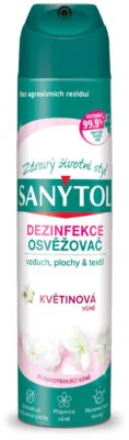 SANYTOL Dezinfekce osvěžovač vzduchu, ploch a textilií Svěží květinová vůně 300ml