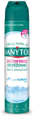 SANYTOL Dezinfekce osvěžovač vzduchu, ploch a textilií Svěží horská vůně 300ml