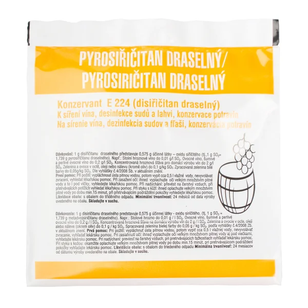 PYROSIŘIČITAN draselný 10g konzervant