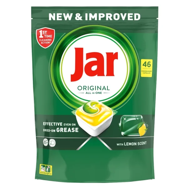 JAR kapsle na nádobí Yellow 46ks