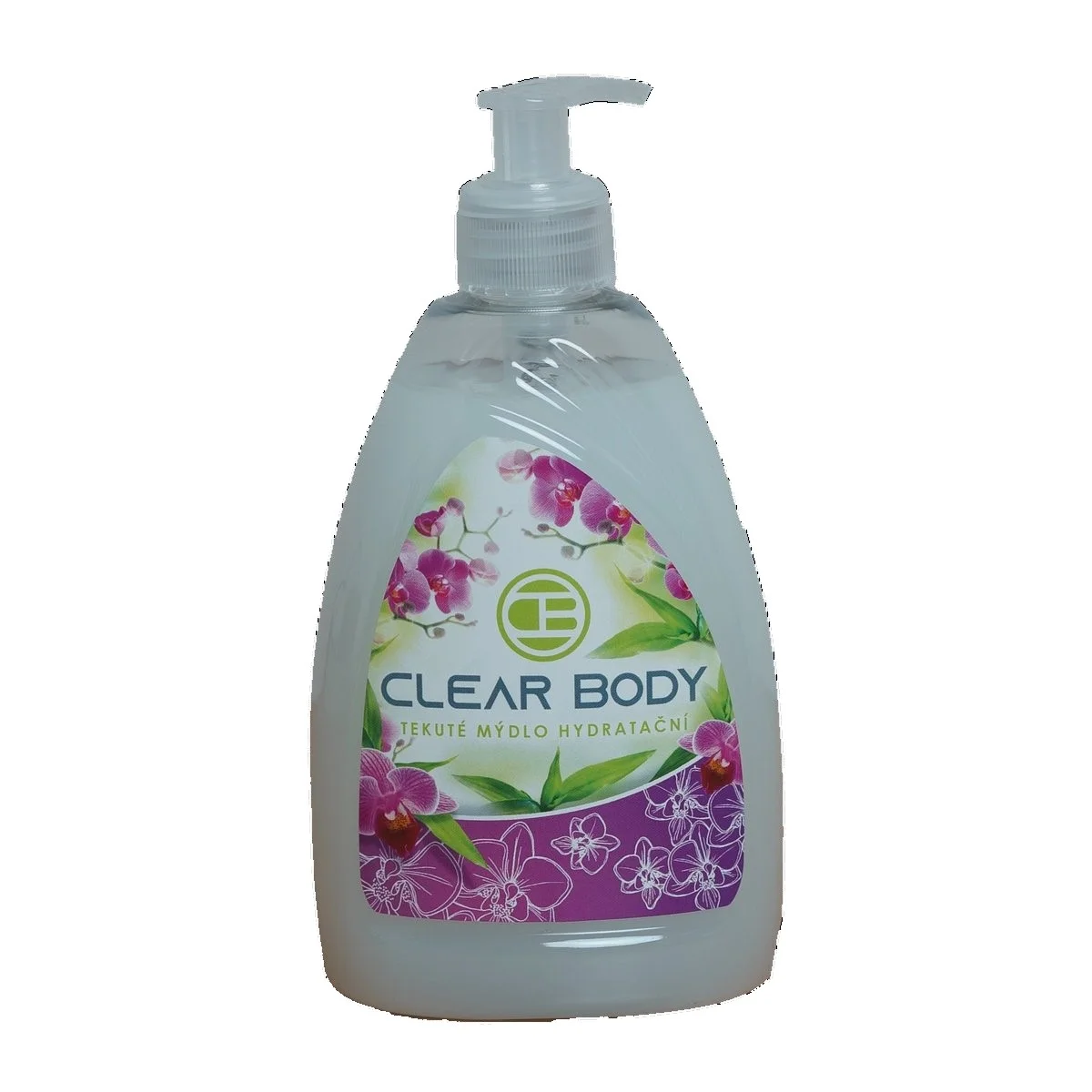 CLEAR BODY tek. mýdlo perleť dávk. creme 500ml