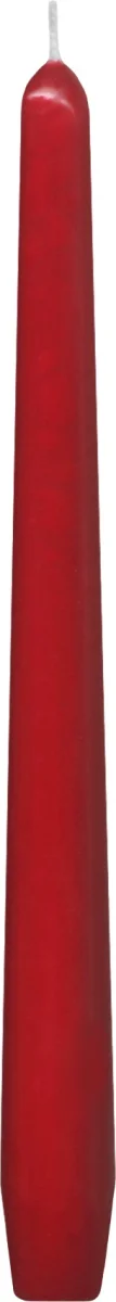 Svíčka kónická červená 245mm [10 ks]
