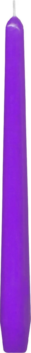 Svíčka kónická světle fialová 245mm [10 ks]