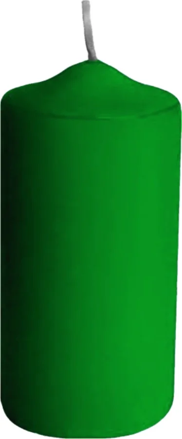 Svíčka válcová tmavě zelená O60 x 120mm [1 ks]