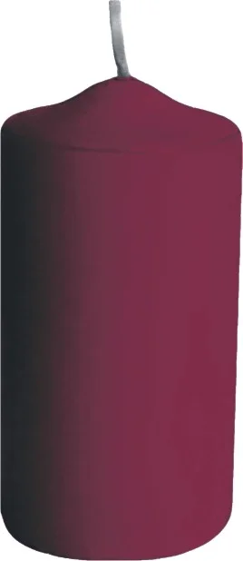 Svíčka válcová bordová O60 x 120mm [1 ks]