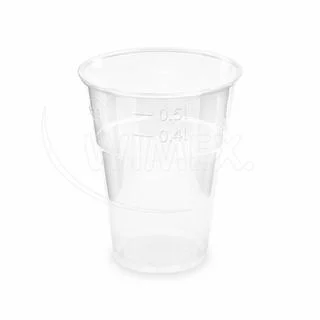 Kelímek (PLA) BIO průhledný O102mm 0,5L [10 ks]