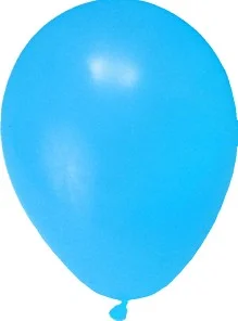 Nafukovací balónek světle modrý `M` [100 ks]