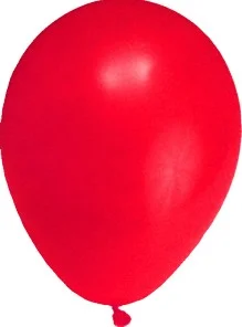 Nafukovací balónek červený `M` [10 ks]