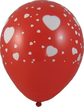 Nafukovací balónek Srdce červený `L` [100 ks]