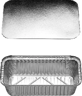 Miska (ALU) hranatá 218 x 114 x 54 mm 900ml + víčko [5 ks]