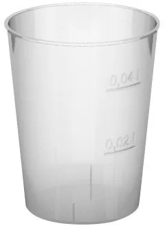Kelímek krystal (PS) O43mm 2cl/4cl [10 ks]