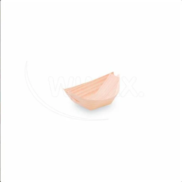 Fingerfood miska dřevěná lodička 8 x 5,5 cm [100 ks]