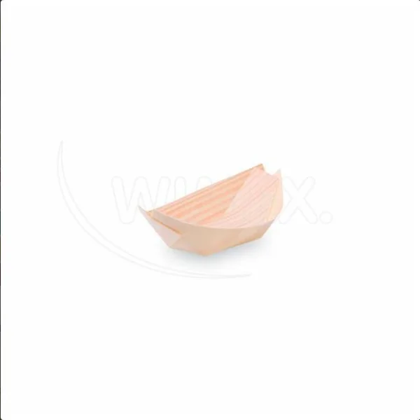 Fingerfood miska dřevěná lodička 9 x 6 cm [100 ks]