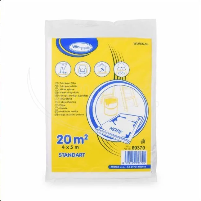 Zakrývací fólie (HDPE) 6µm 4 x 5m 1ks