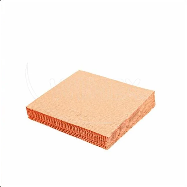 Papírové ubrousky 1vrstvý apricot 33 x 33 cm [100 ks]