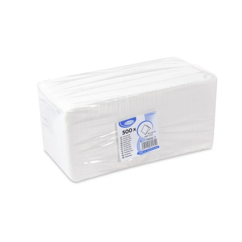 Papírové ubrousky GASTRO 1vrstvý bílý 30x30cm 500ks