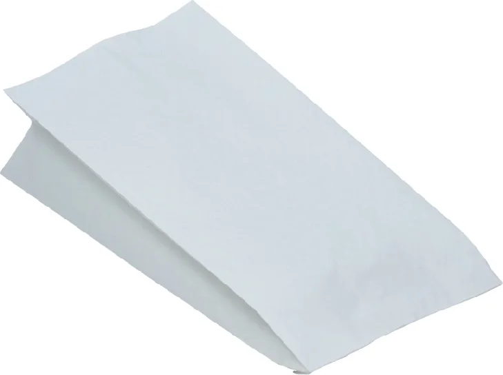 Papírový sáček 2vrstvý nepromastitelný bílý 15+8 x 30 cm `Maxi` [100 ks]