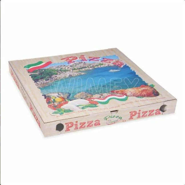 Krabice na pizzu z vlnité lepenky 50 x 50 x 5 cm [100 ks]