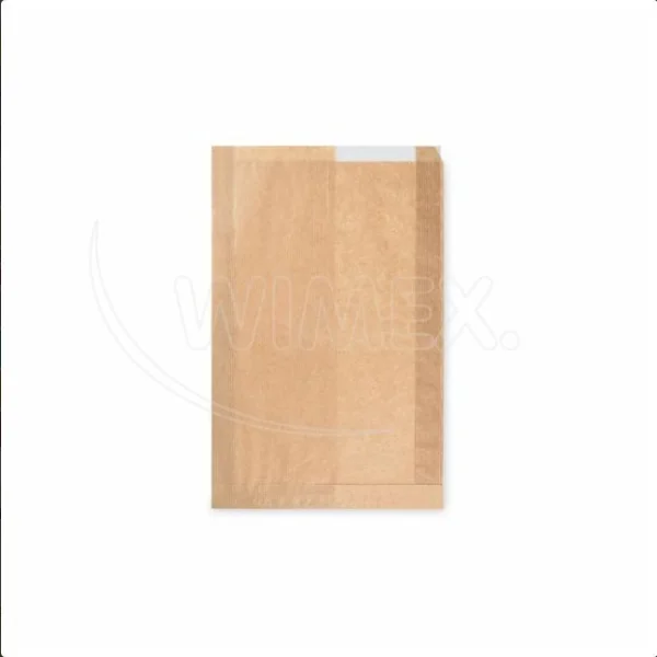 Papírový sáček s okénkem 12cm 22+5 x 34 cm [1000 ks]