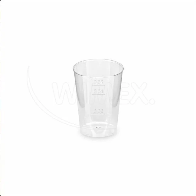 Kelímek krystal (PS) O44mm 2cl/4cl/5cl [40 ks]
