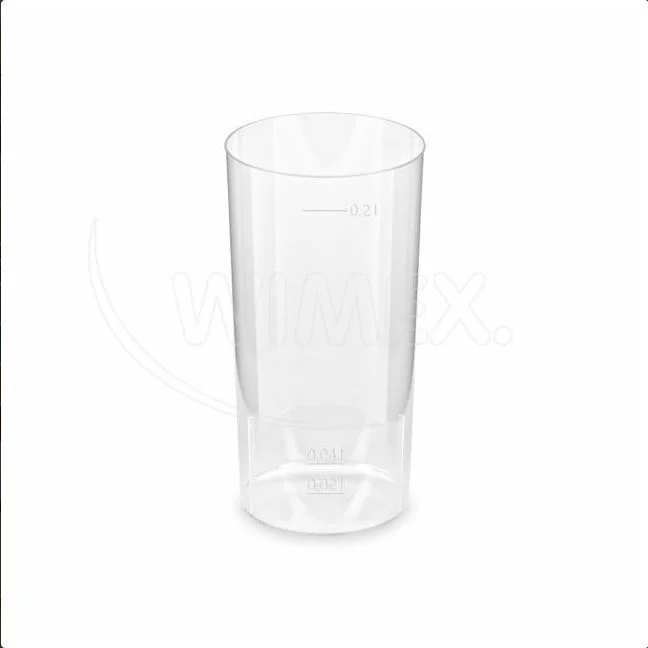 Kelímek krystal (PS) Longdrink O56mm 2cl/4cl/0,2L [10 ks]