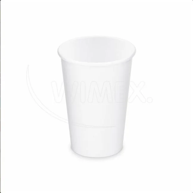 Papírový kelímek bílý O80mm 330ml `ML` [50 ks]