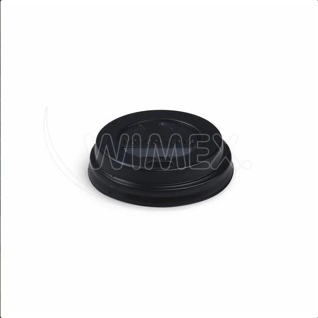 Víčko vypouklé černé pro papírové kelímek O62mm [50 ks]