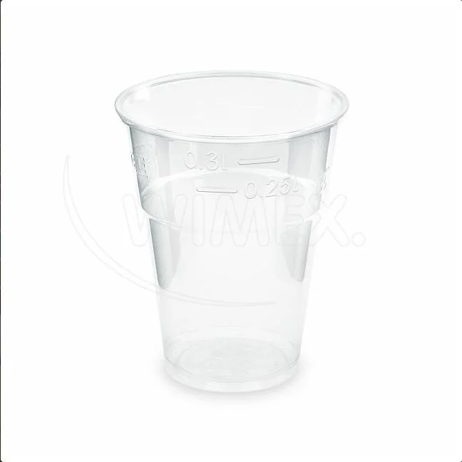 Kelímek (PLA) BIO průhledný O84mm 0,3L [50 ks]