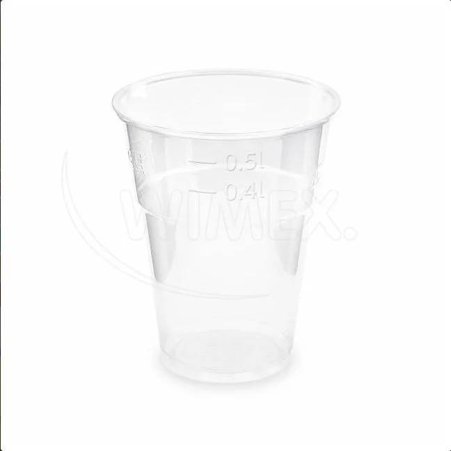 Kelímek (PLA) BIO průhledný O102mm 0,5L [50 ks]