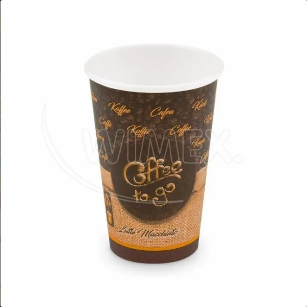 Papírový kelímek "Coffee to go" O80mm 330ml `ML` [50 ks]