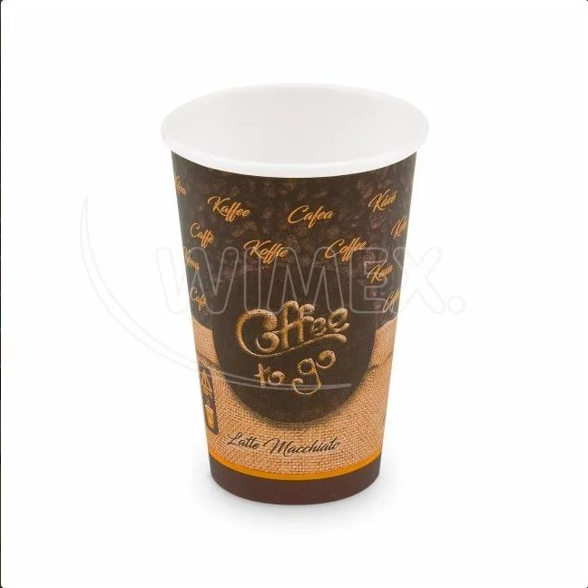 Papírový kelímek "Coffee to go" O80mm 330ml `ML` [50 ks]