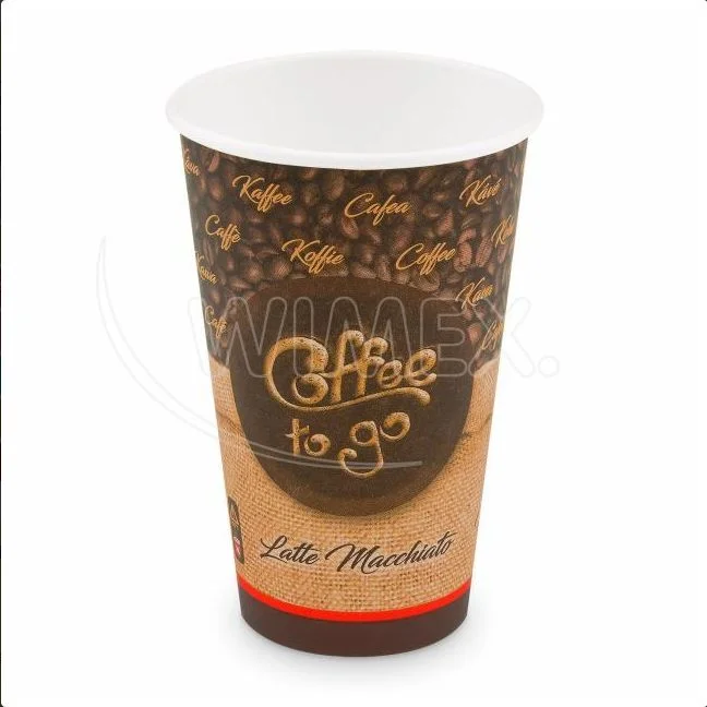 Papírový kelímek "Coffee to go" O90mm 510ml `XL` [50 ks]