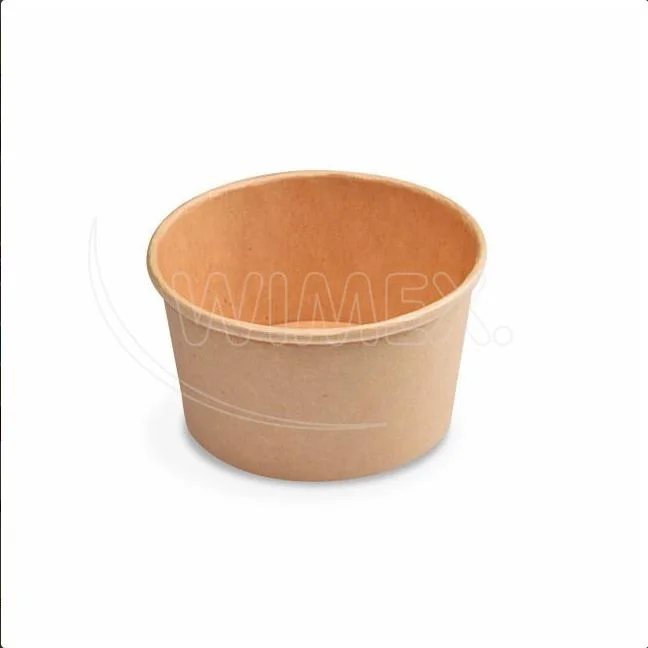 Miska papírová kulatá kraft O115mm 350ml `S` [50 ks]