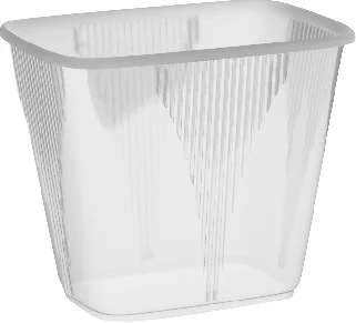 Miska (PP) hranatá průhledná 108 x 80 mm 500ml [100 ks]