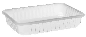 Vanička (PP) hranatá průhledná 186 x 133 mm 500ml [50 ks]