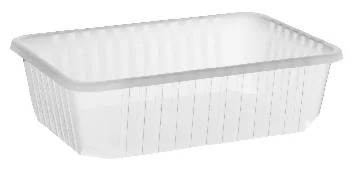 Vanička (PP) hranatá průhledná 186 x 133 mm 750ml [50 ks]