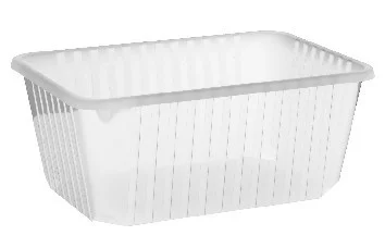 Vanička (PP) hranatá průhledná 186 x 133 mm 1200ml [50 ks]