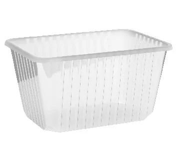 Vanička (PP) hranatá průhledná 186 x 133 mm 1500ml [50 ks]