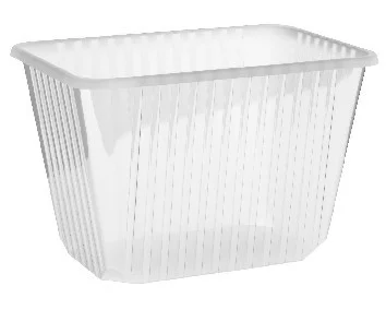 Vanička (PP) hranatá průhledná 186 x 133 mm 2000ml [50 ks]