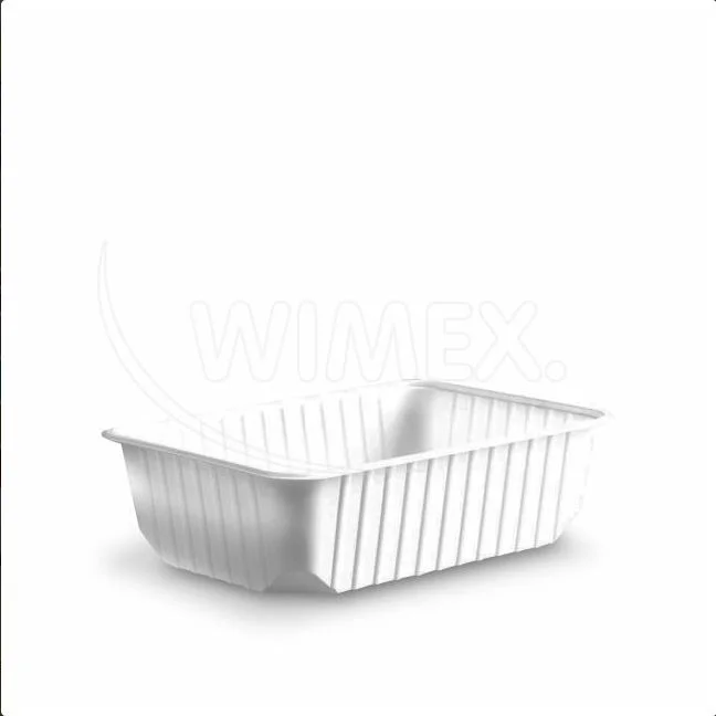 Vanička (PP) hranatá bilá 186 x 133 mm 750ml [50 ks]
