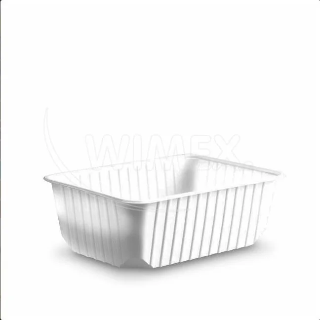 Vanička (PP) hranatá bilá 186 x 133 mm 1000ml [50 ks]