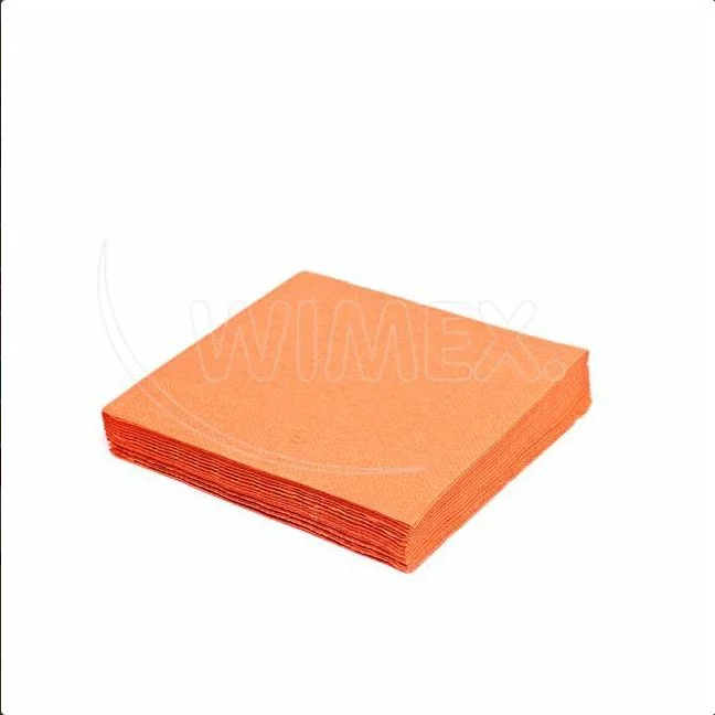 Papírové ubrousky 2vrstvý oranžový 33 x 33 cm [250 ks]
