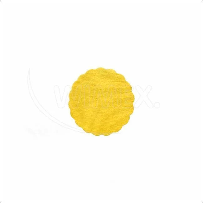 Rozetka PREMIUM žlutá O9cm [40 ks]