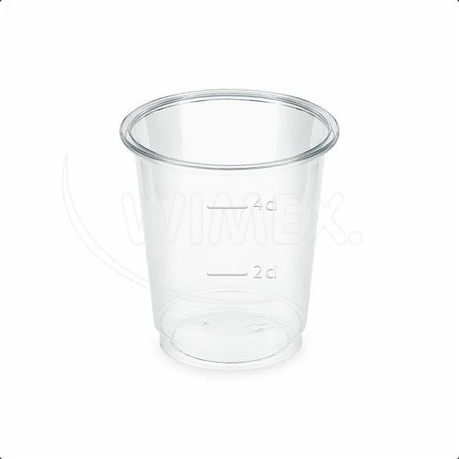 Kelímek (PLA) BIO čirý O48mm 2cl/4cl [40 ks]