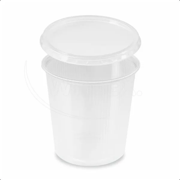 Miska (PP) kulatá průhledná 500ml + víčko [250 ks]
