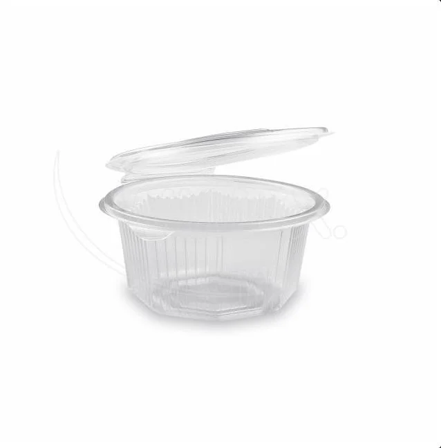 Miska (PP) s víčkem osmiboká průhledná 500ml [50 ks]