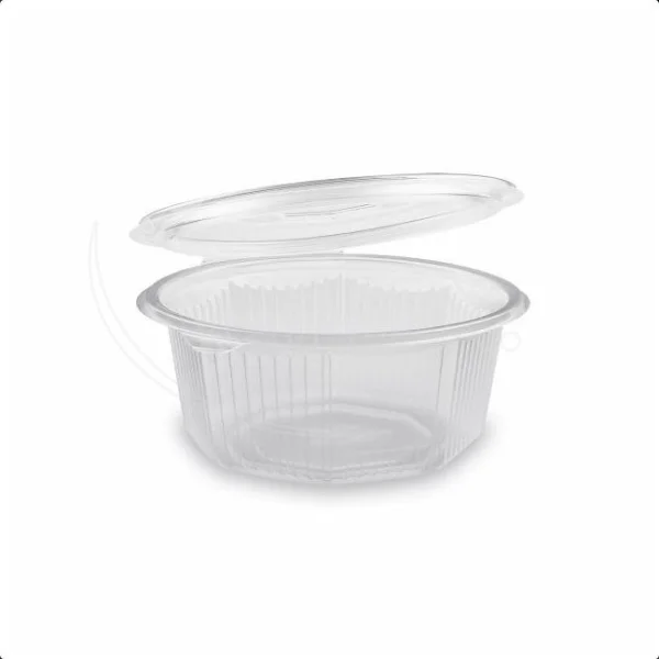Miska (PP) s víčkem osmiboká průhledná 750ml [50 ks]